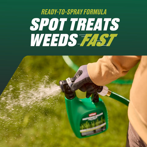 Ortho Nutsedge Killer for Lawns provides coverage up to 5,000 sq ft