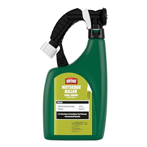 Ortho Nutsedge Killer for Lawns safe-use guidance for established lawns