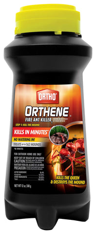 Ortho Orthene Fire Ant Killer bottle with built-in seal opener for easy, mess-free use