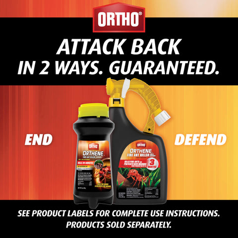 Ortho Orthene Fire Ant Killer dries safely before people and pets return