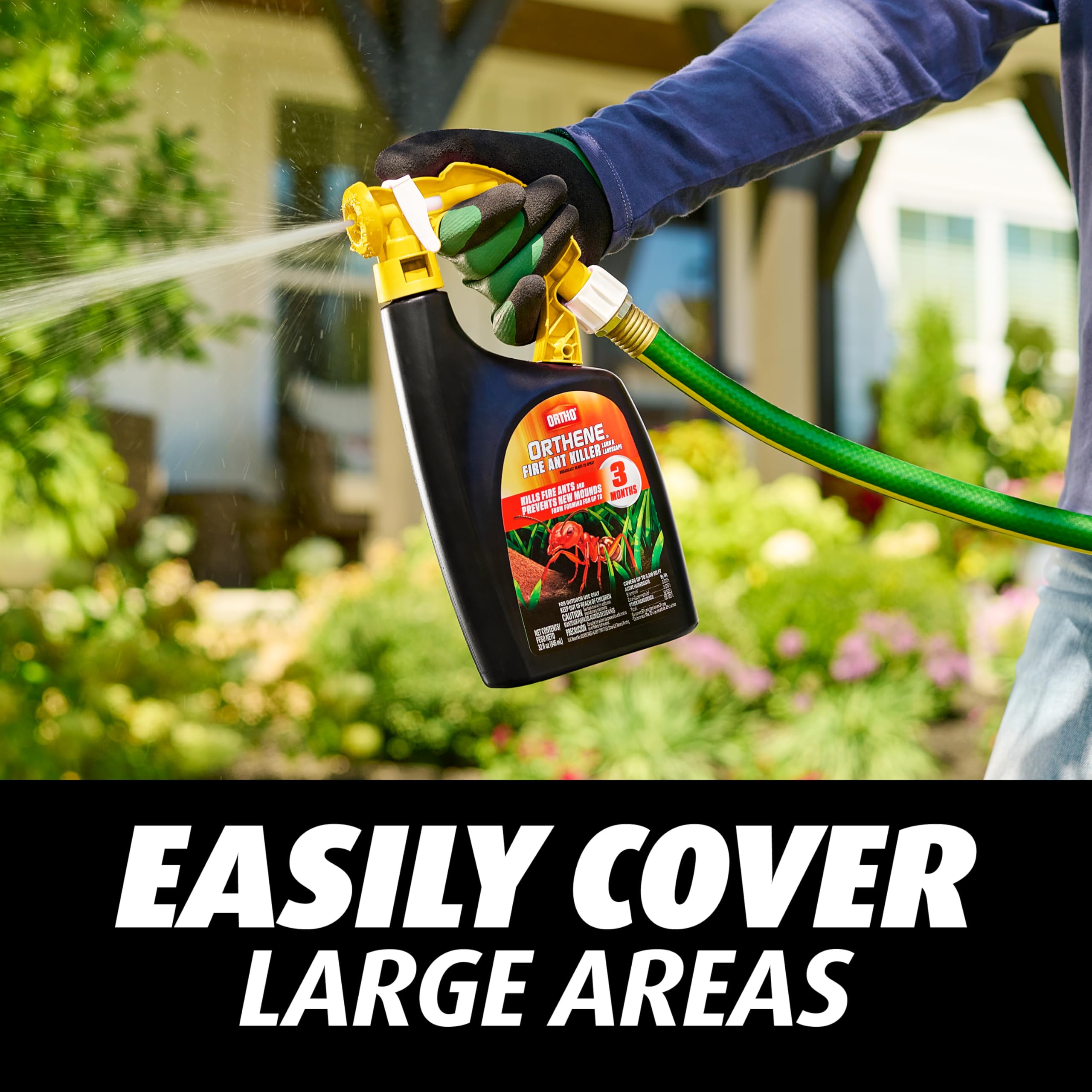 Ortho Orthene Fire Ant Killer covers up to 5,300 sq ft per container
