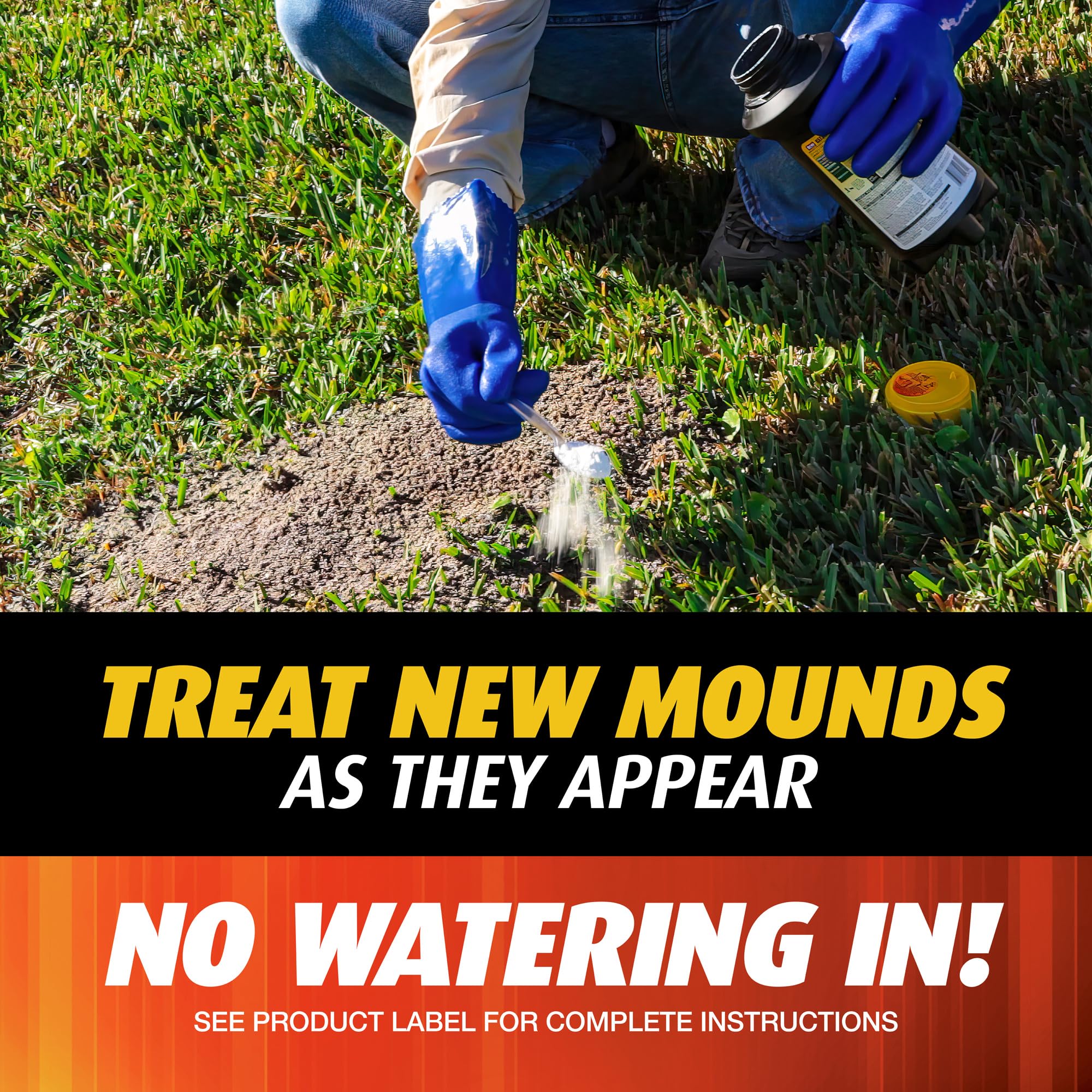 Two Ortho Orthene Fire Ant Killer1 bottles ready for yard protection.