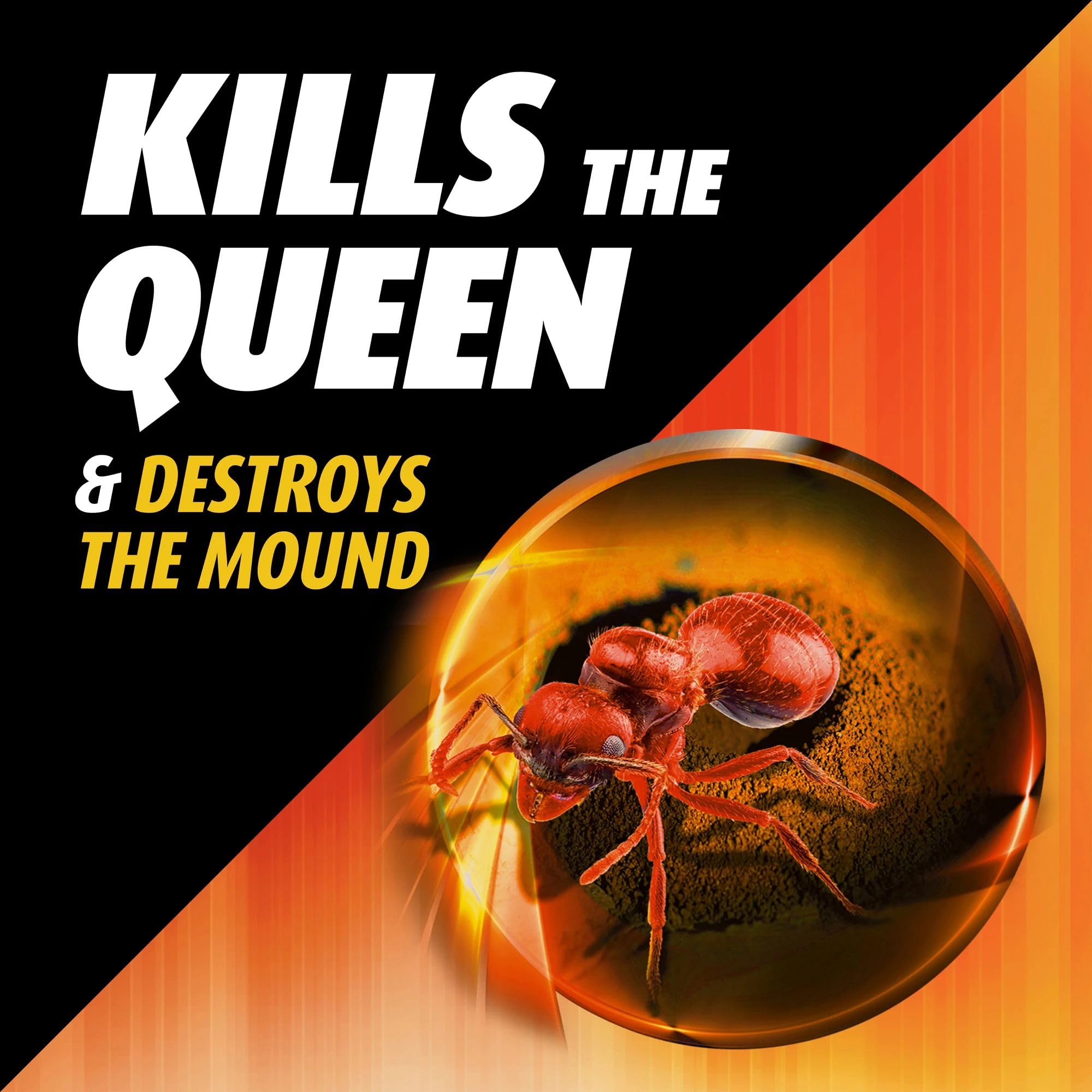 Ortho Orthene Fire Ant Killer1 mound treatment destroys the mound effectively