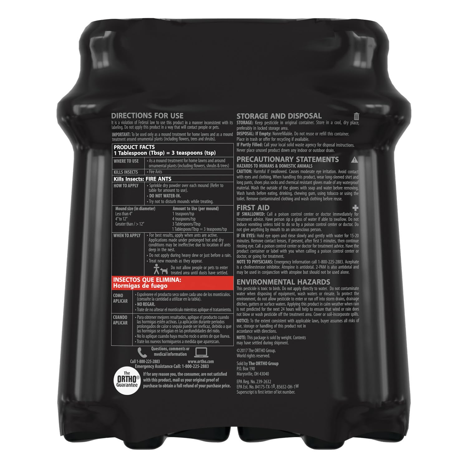 Ortho Orthene two-pack box ready for outdoor yard use.