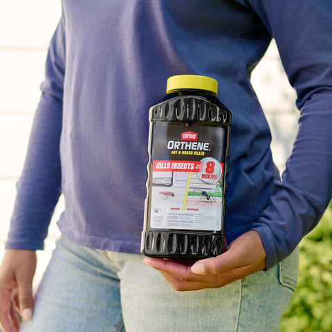 Ortho Orthene post-application area shows reduced pest activity