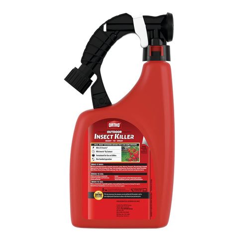 Ortho Outdoor Insect Killer Ready-to-Spray hose attachment enables hose end spraying for lawn protection
