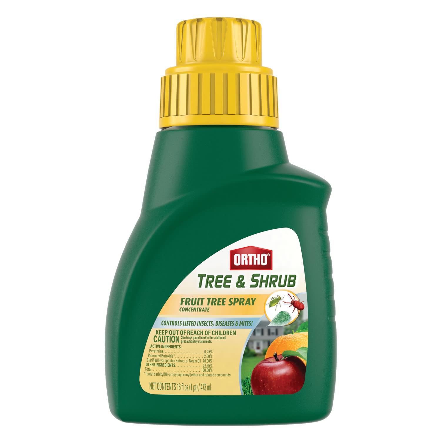 Ortho Tree and Shrub Fruit Tree Spray 16 oz bottle for pest control on fruit trees
