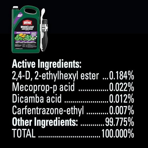 Ortho WeedClear bottle and wand assembly for easy lawn applications.