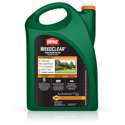 Ortho WeedClear Comfort Wand attachment ready for precise lawn weed spray.