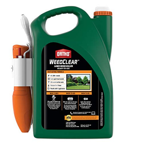 Ortho WeedClear targets crabgrass, dandelion, and clover for a healthier lawn.