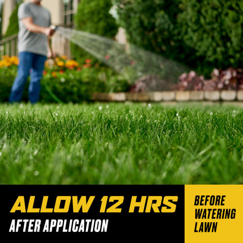 Ortho WeedClear rains off in one hour, speeding results.