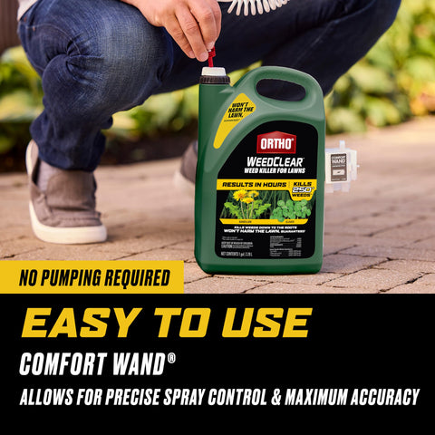 Ortho WeedClear showing fast visible results on weeds