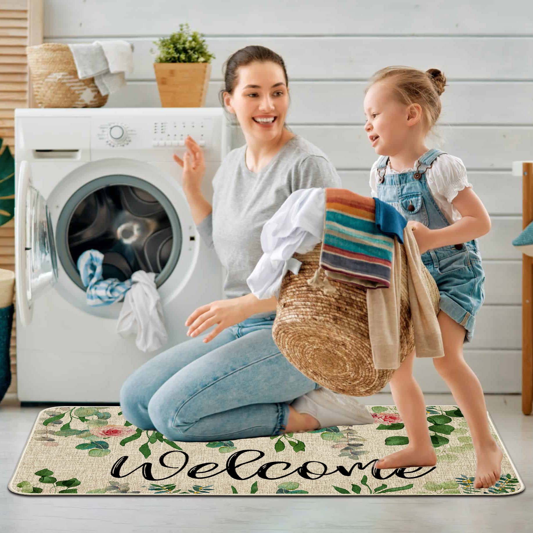 Easy cleaning: shake or vacuum ORTIGIA Welcome mat.