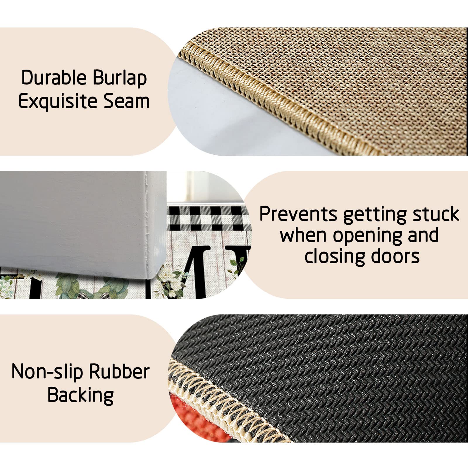 ORTIGIA Durable 17x29.5 inch mat fits most doorways and high-traffic entrances.