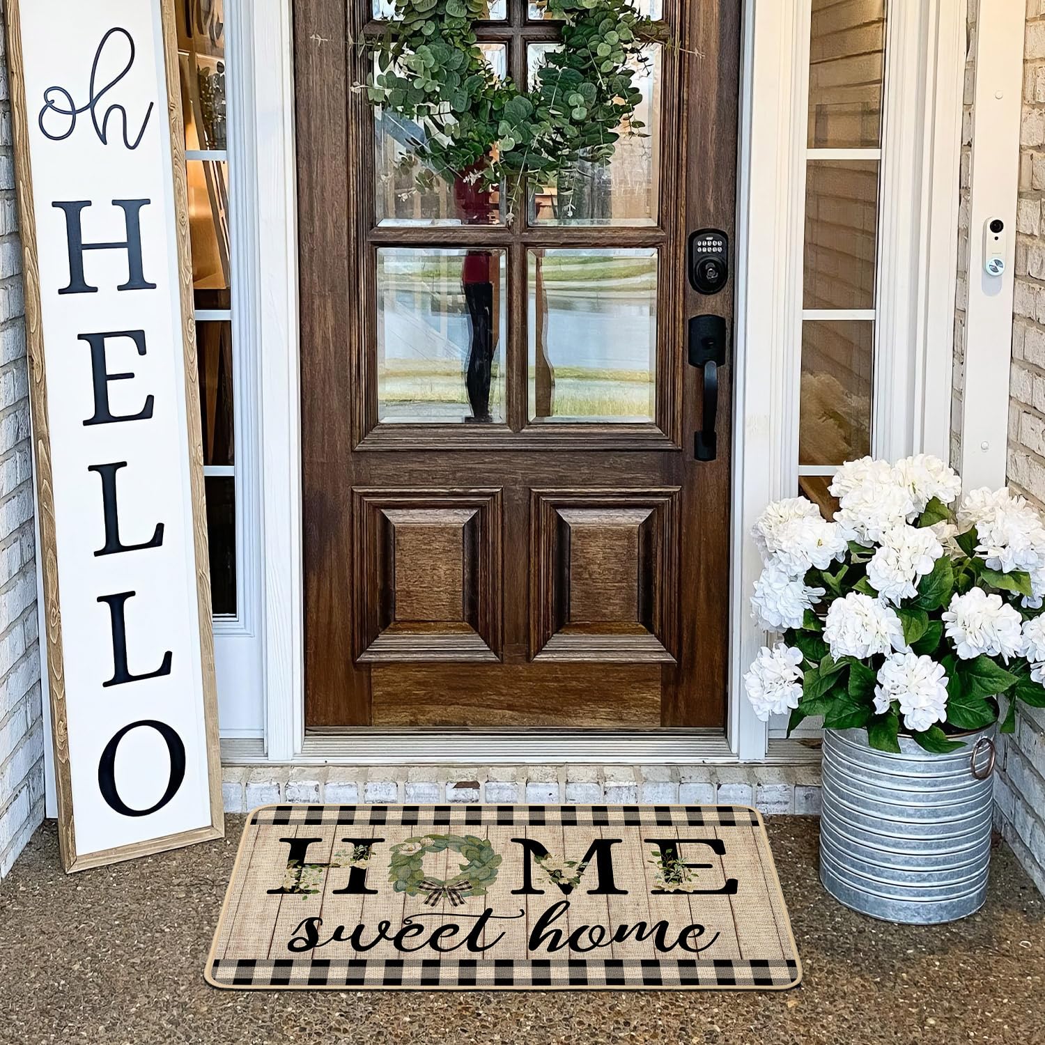 ORTIGIA easy-clean doormat—shake, vacuum, or rinse for quick maintenance.
