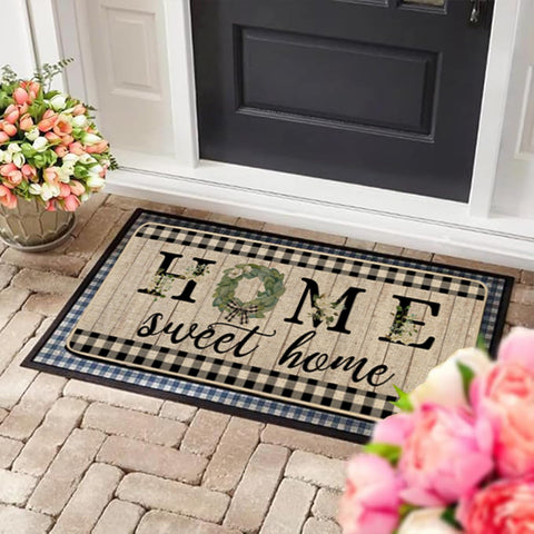 ORTIGIA non-slip entrance mat showing durable rubber backing prevents slips.