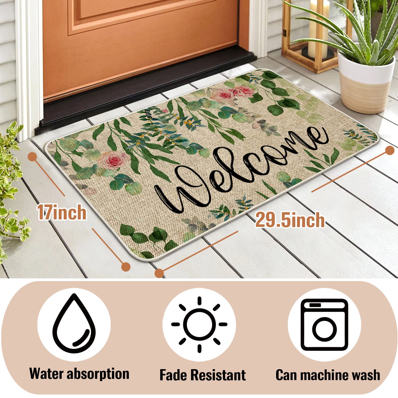 ORTIGIA non-slip back doormat keeps high-traffic entrances safe and stable.