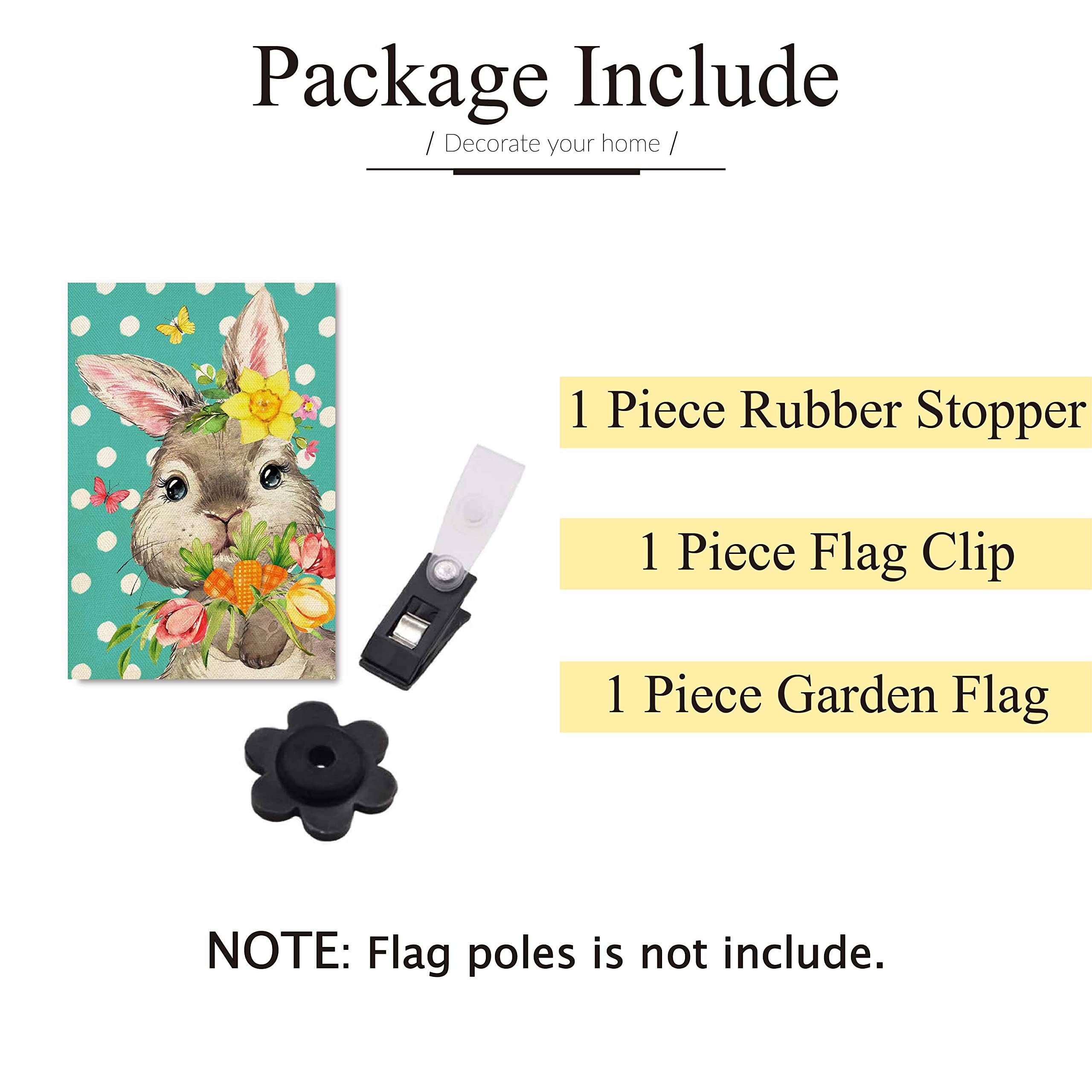 ORTIGIA spring garden decor flag brightening patios and entryways.