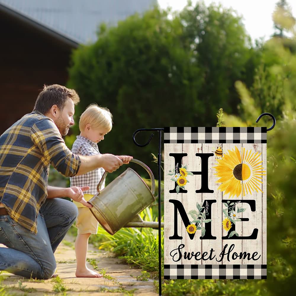 ORTIGIA Sunflower Buffalo Plaid design adds cheerful farmhouse vibe