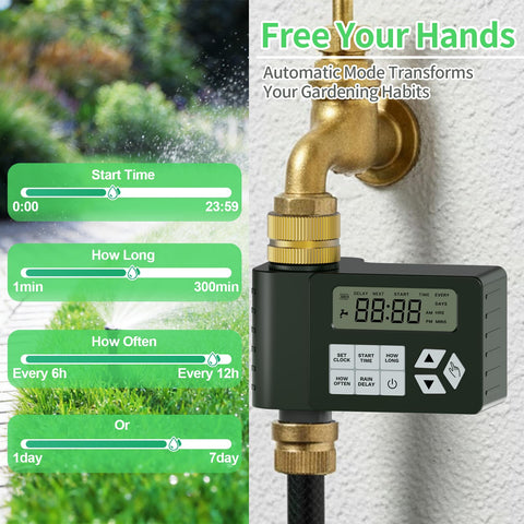 Ortis timer LCD display for quick, intuitive scheduling