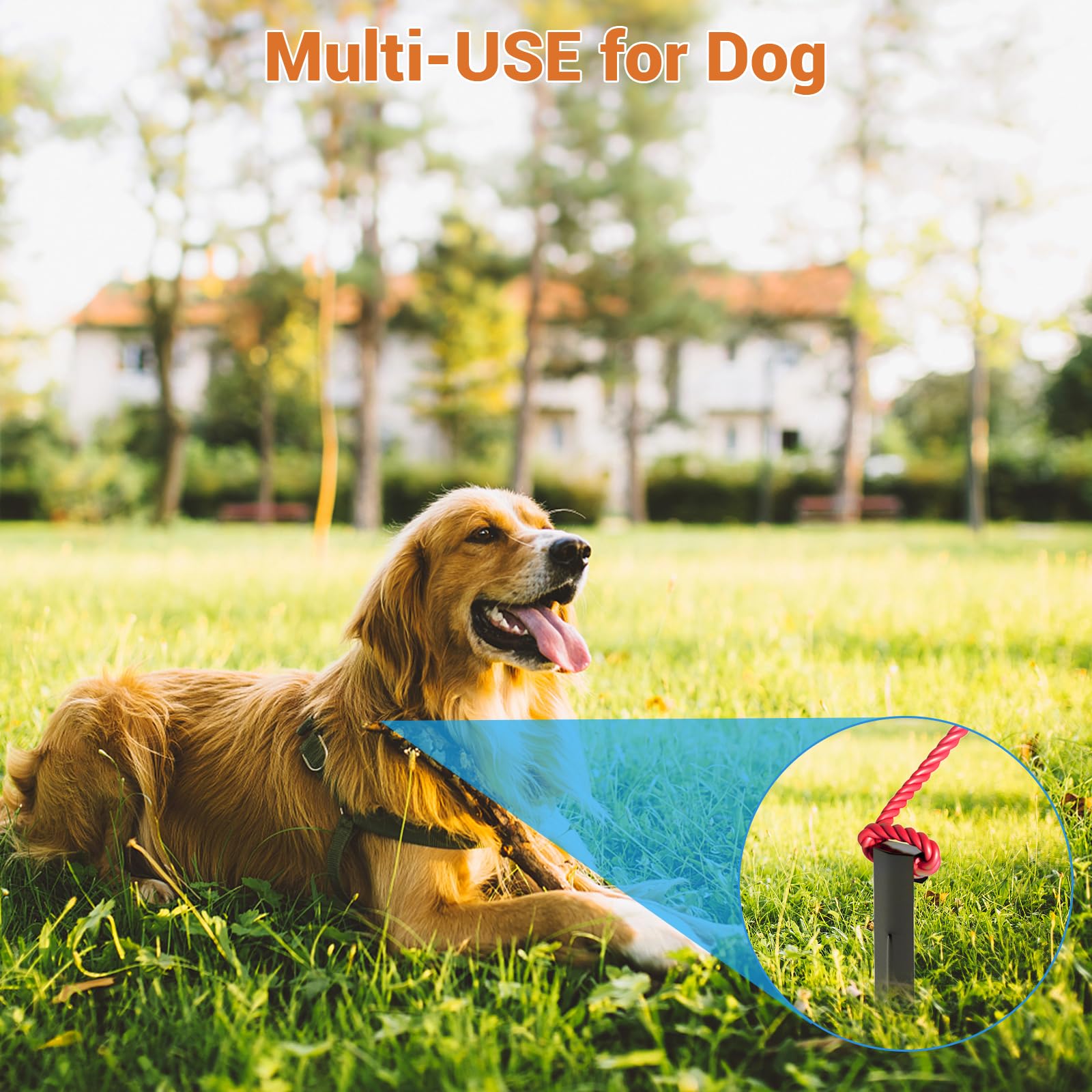 ORVPMVP anti-rust finish stakes offer long-lasting outdoor performance.