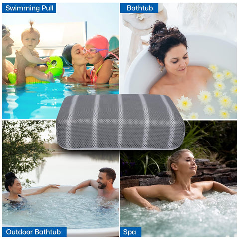Weighted cushion submerges easily without displacement