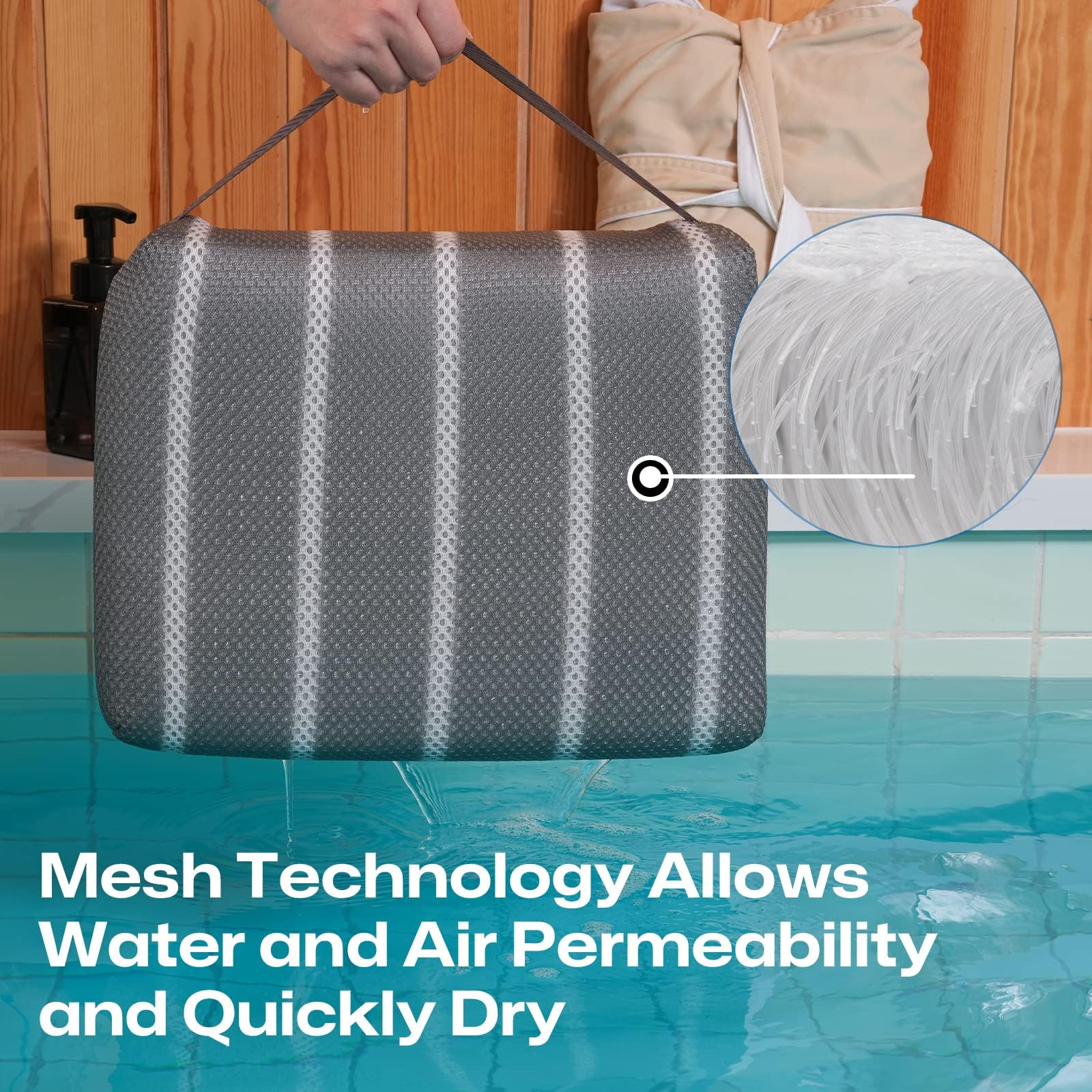 Breathable honeycomb 4D mesh promotes quick drying