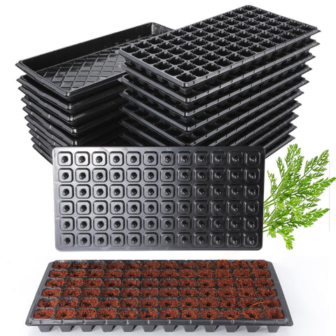 Oscorna 72-cell seed starter trays with dibber for efficient planting