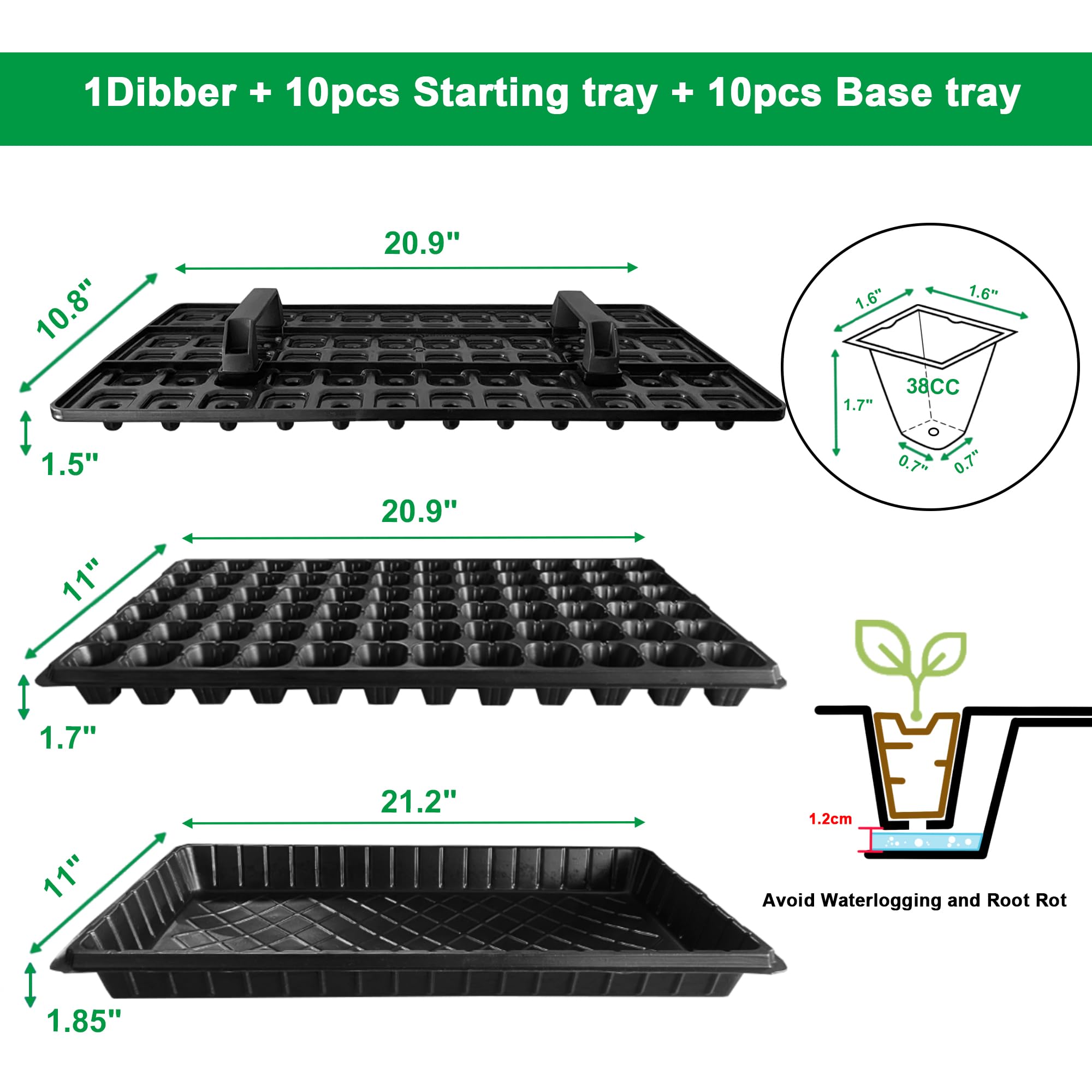 Oscorna base tray supports moisture delivery to seedlings