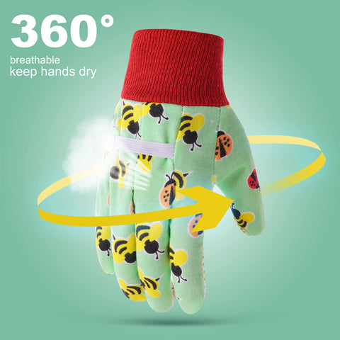 OSDUE gloves palm with PVC grip points improve grip on tools