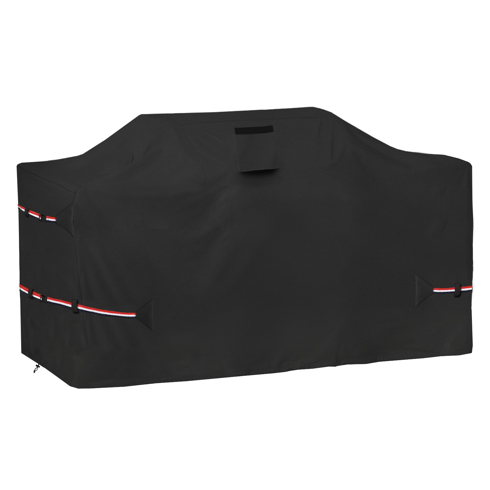 Osileyo 98-Inch Island Grill Cover front view protecting grill from weather and dust.