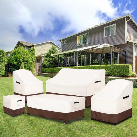 Buckles on Osileyo chair cover keep it in place during wind