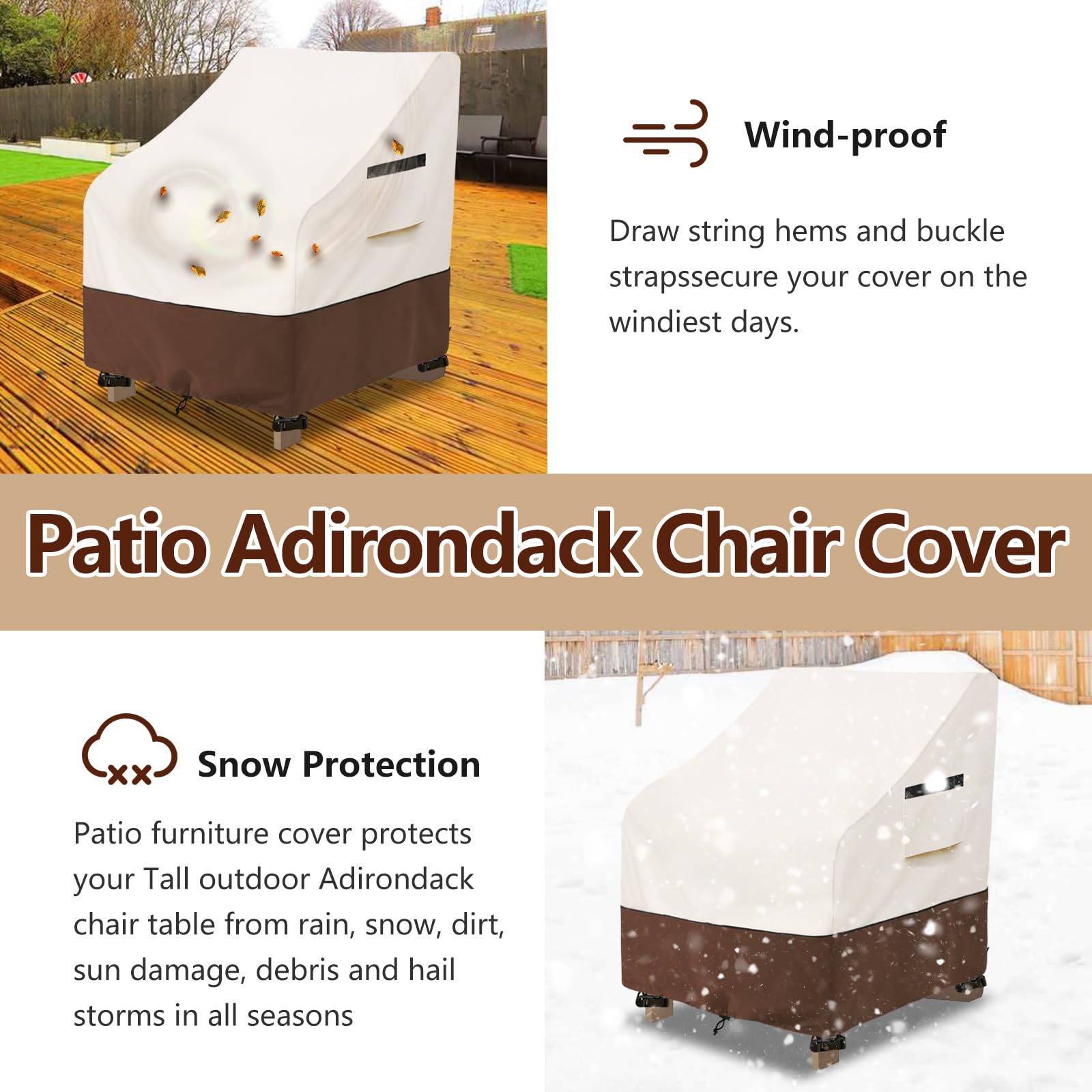 Osileyo storage bag included with outdoor chair cover set