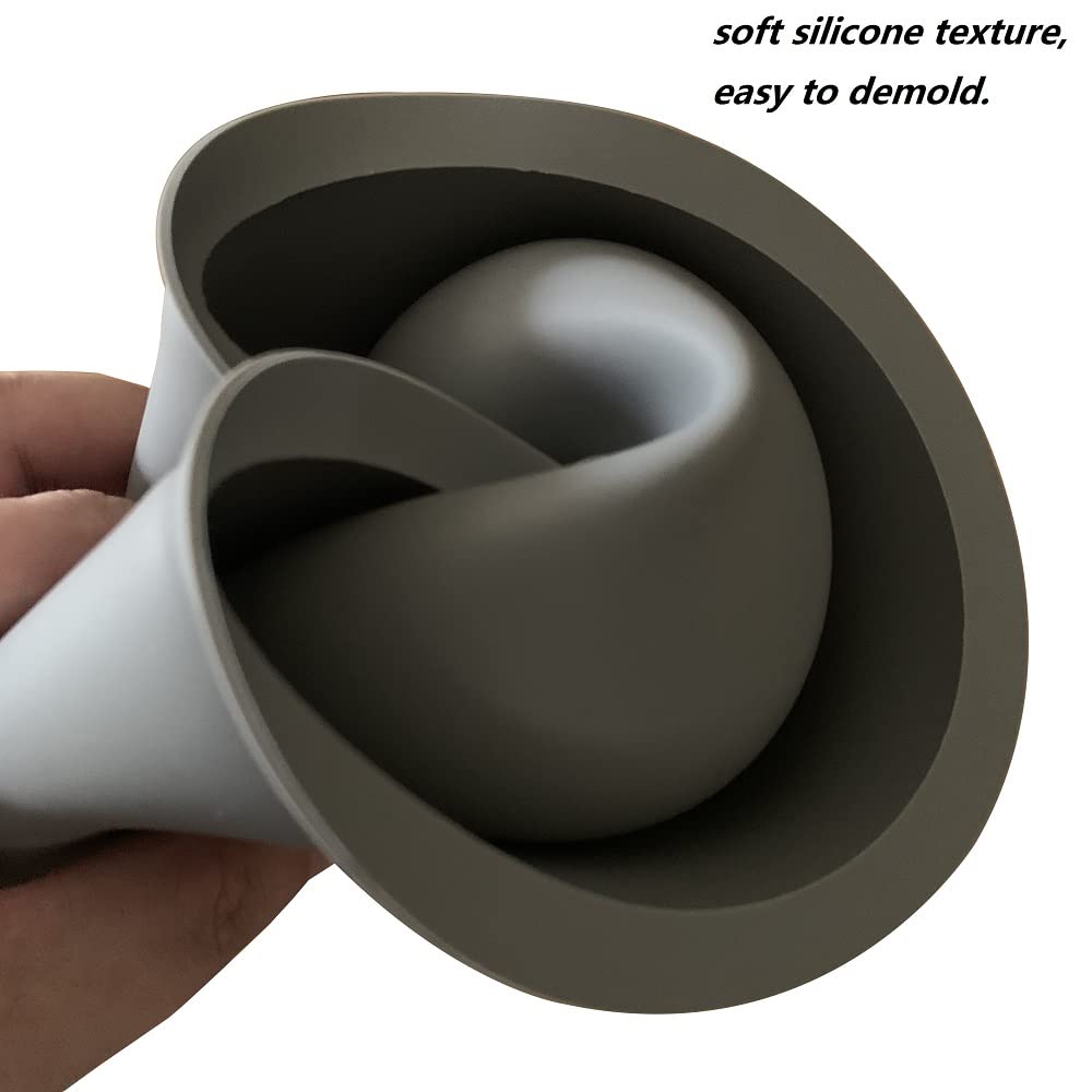 Osilifen big round planter mold silicone surface close-up reveals flexible reuse