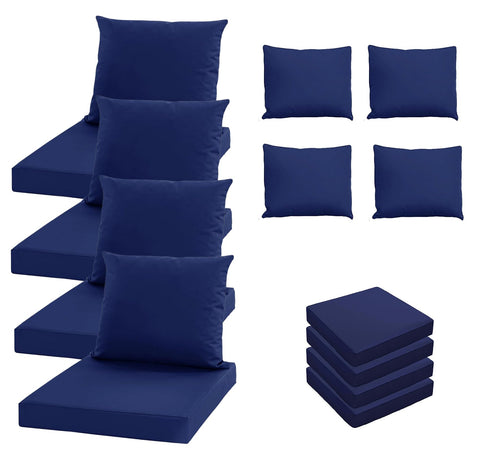 Oslimea blue back cushion cover in 24x20 size, outdoor protection and fresh look