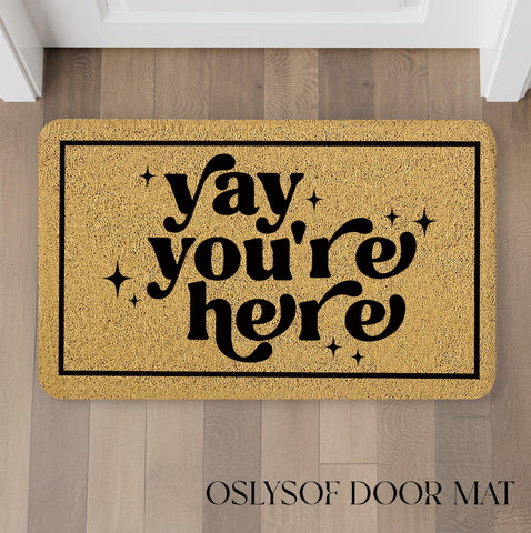 OSLYSOF durable entryway mat traps dirt and debris for cleaner floors.