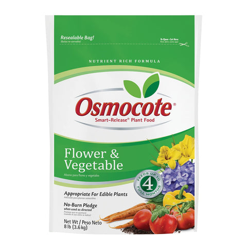 Osmocote Smart-Release Plant Food bottle label ready for garden feeding.