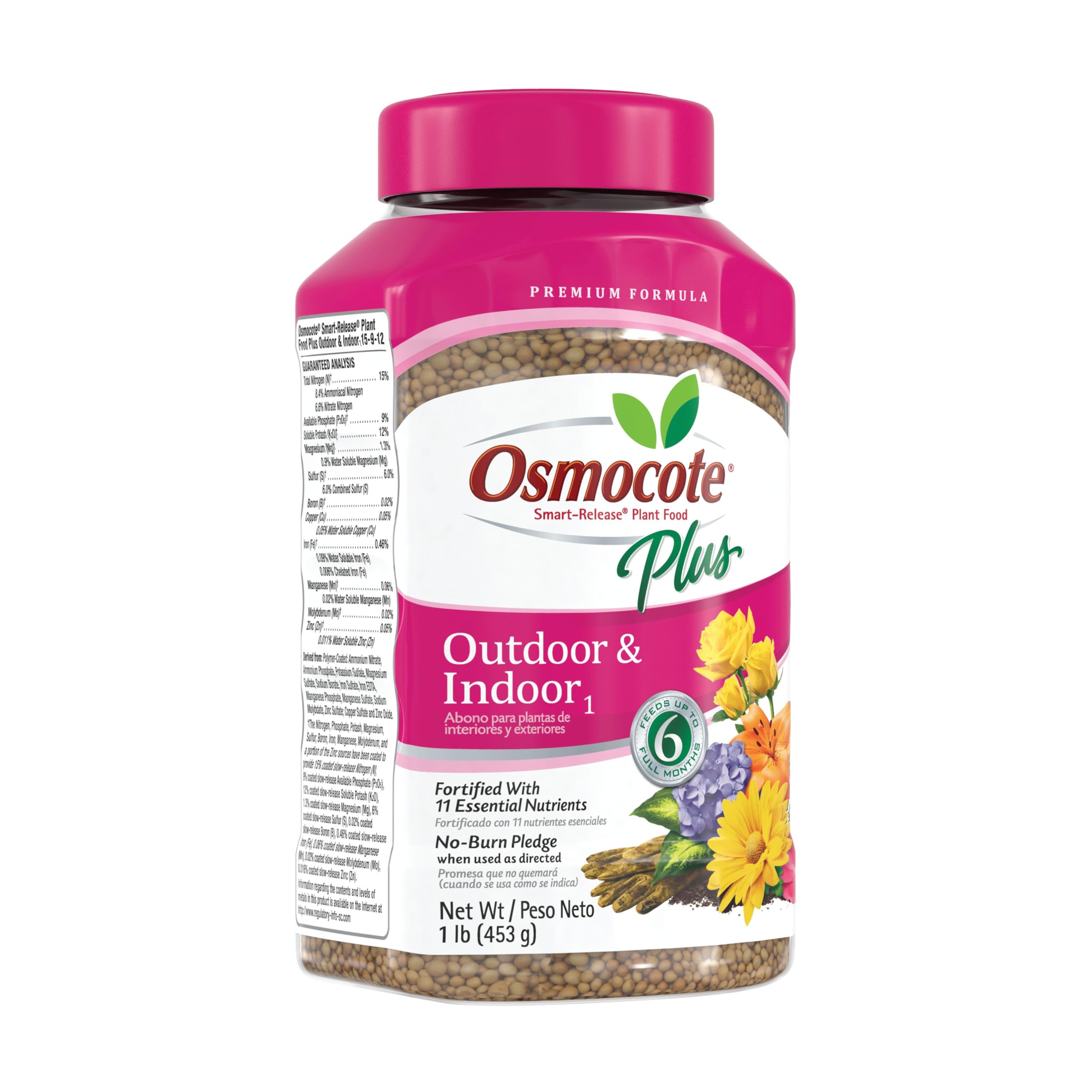 Osmocote mixed into topsoil to feed plants over time
