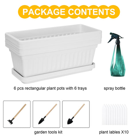 OSMOFUZE six pack window boxes ideal for windowsills.