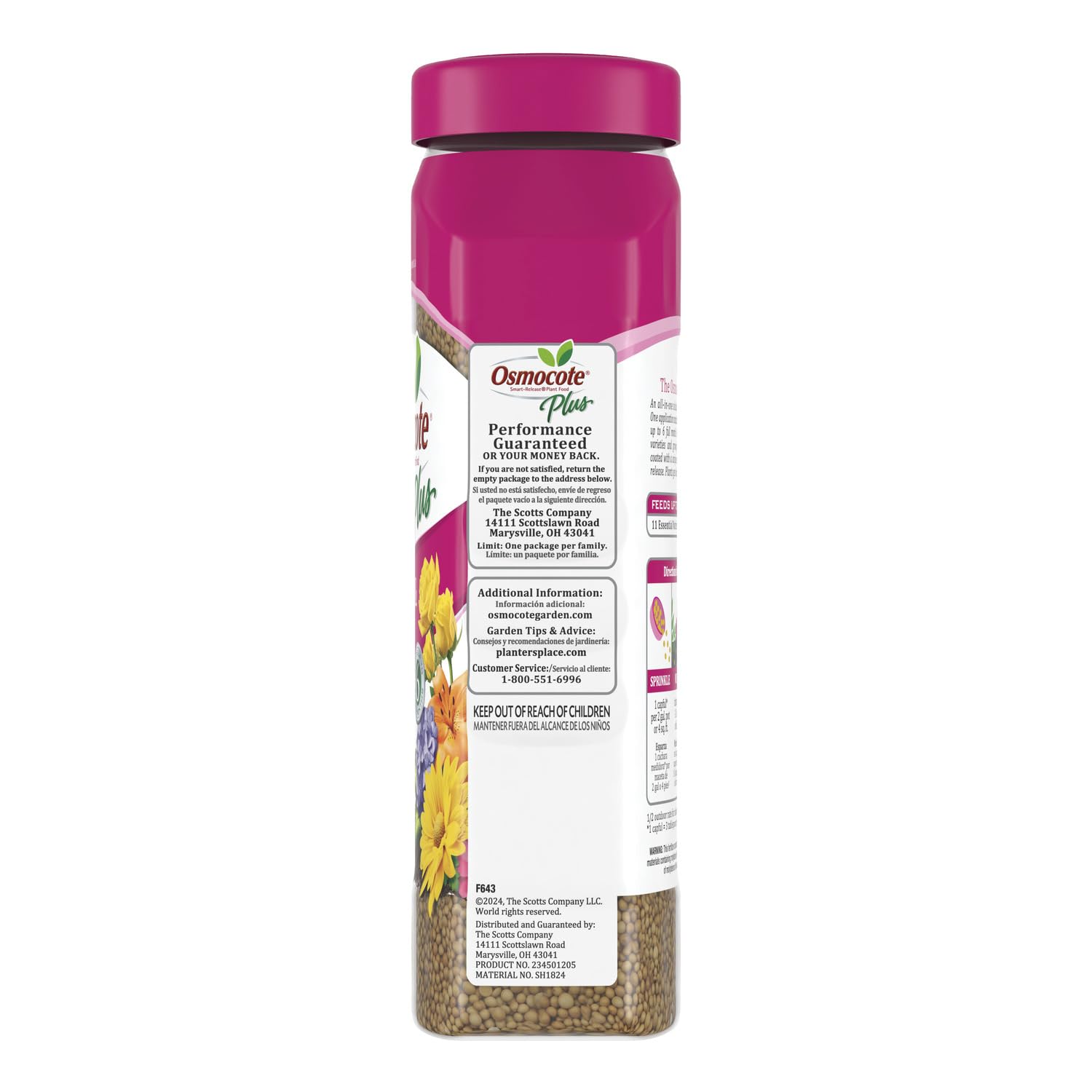 Osmocote applied to potting soil supports healthy root growth and nourishment.