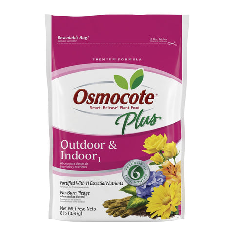 Osmocote Smart-Release granules for outdoor and indoor use provide long-lasting nutrition.