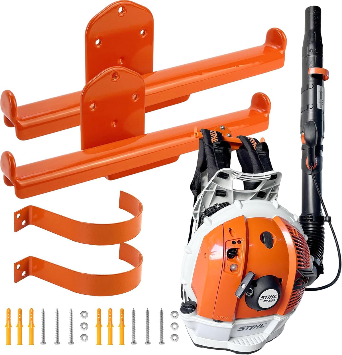 OSROENE backpack blower hanger wall mount keeps tools organized and stable