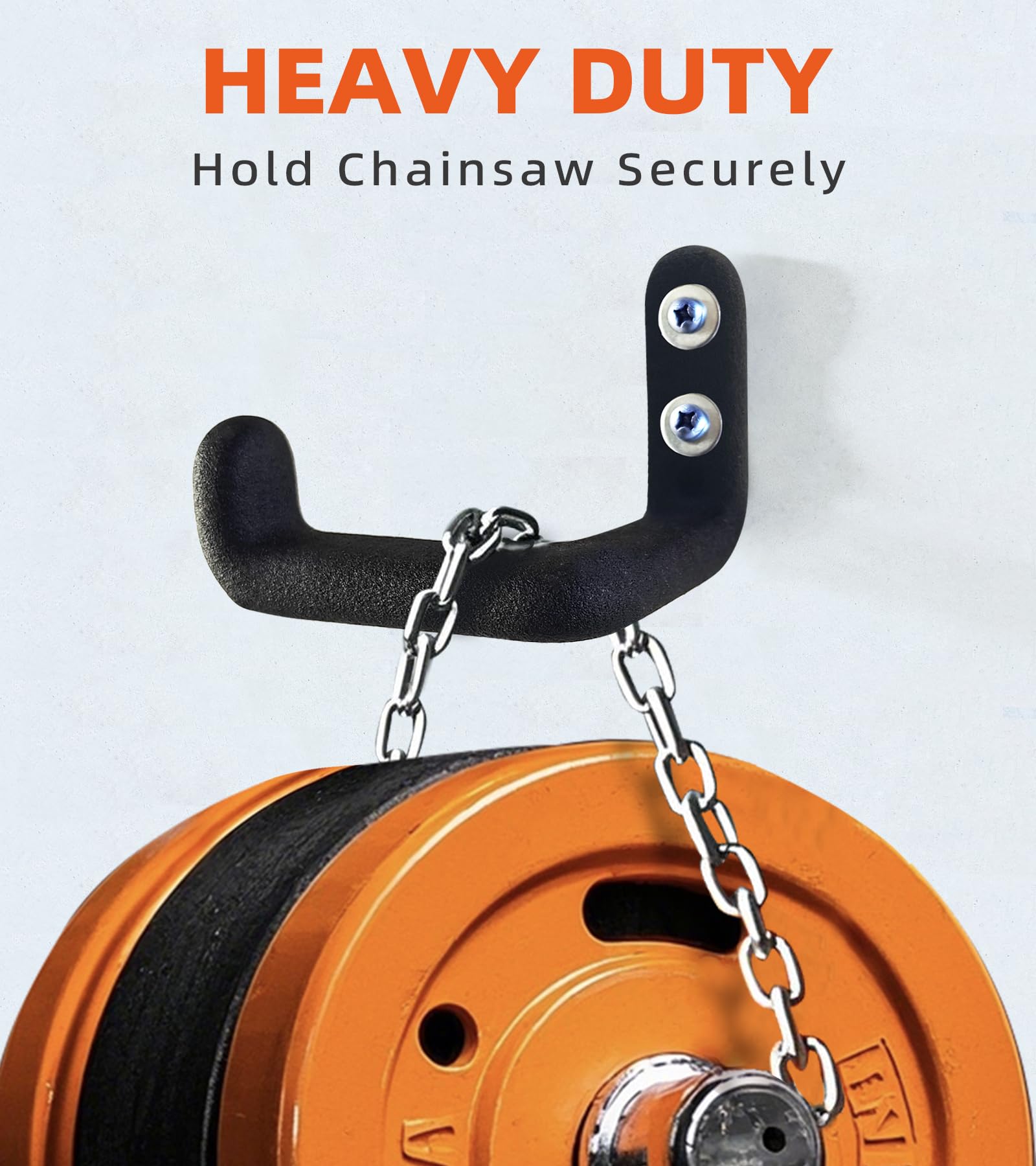 OSROENE chainsaw hanger organizes ladders and garden gear for efficient storage.