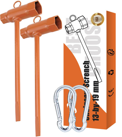 OSROENE chainsaw wrench hook for hands-free hanging and quick access.