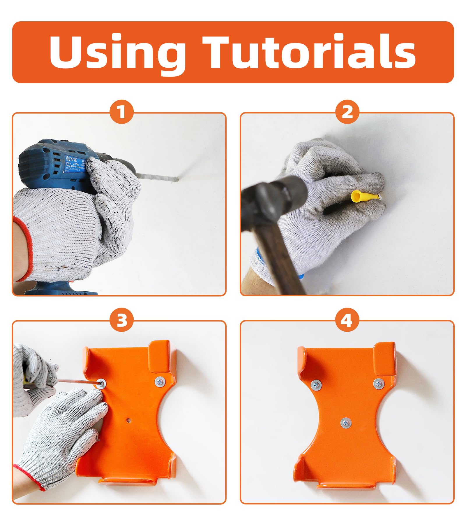 OSROENE easy-install wall bracket keeps shed tidy and organized.