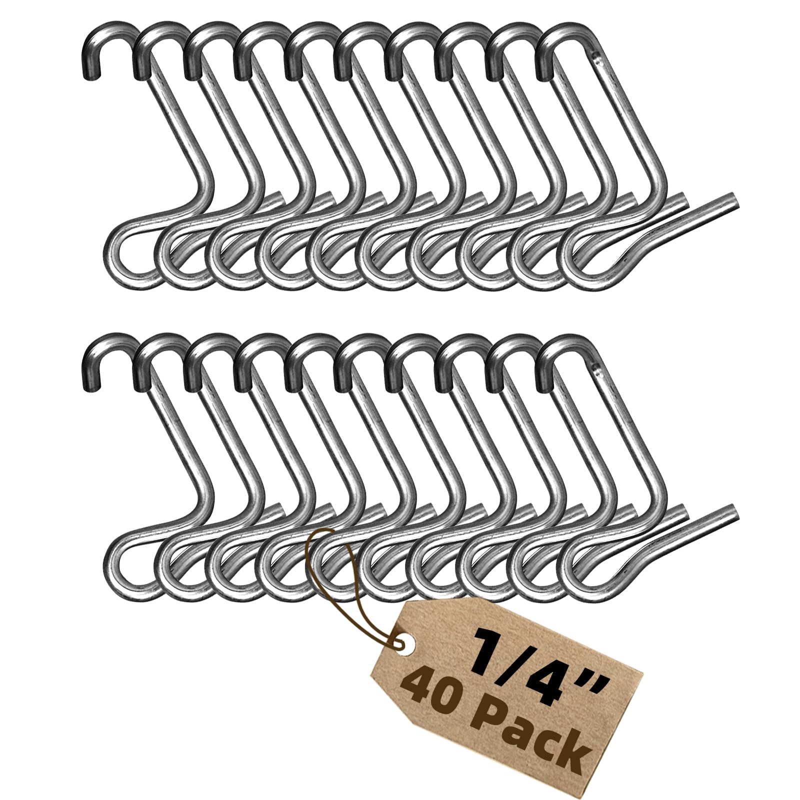 OSROENE fence wire tightener clips 40pcs for secure fence maintenance