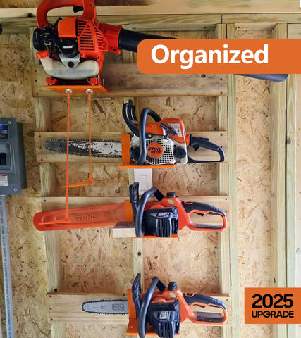 OSROENE marker in use on chainsaw for quick volume checks