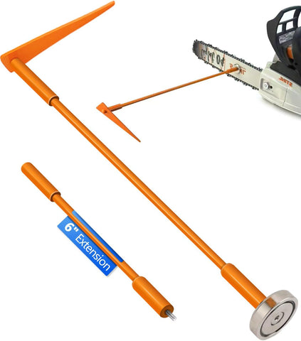 OSROENE firewood marker attached to saw bar with a strong magnet