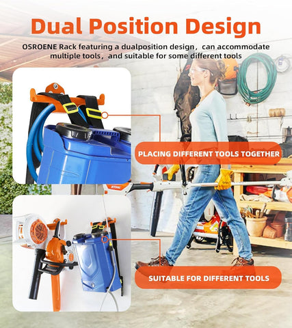 OSROENE fits many models, including Stihl, with simple wall mounting