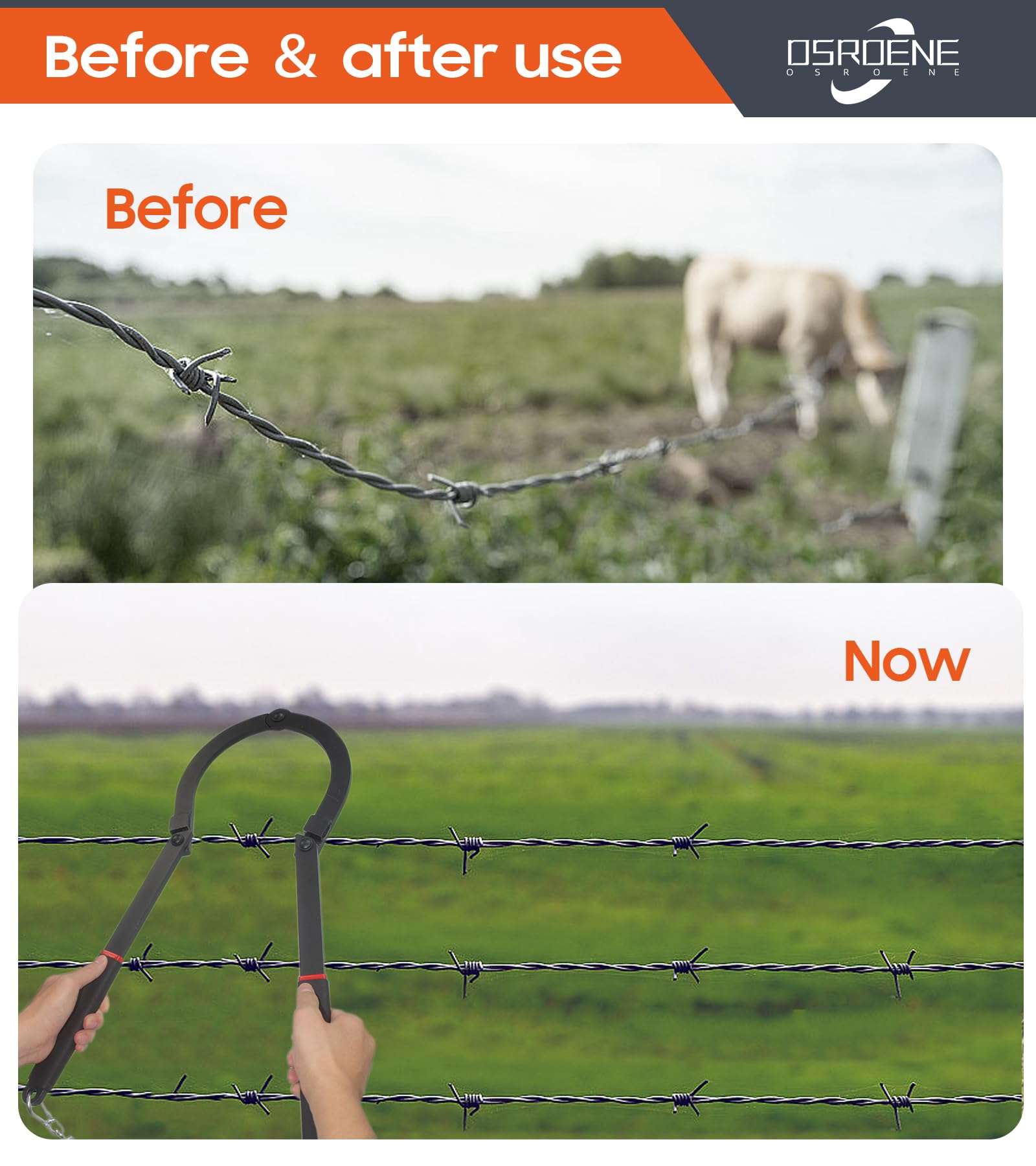 OSROENE fence fixer quick-tension performance supports fence restoration on site.